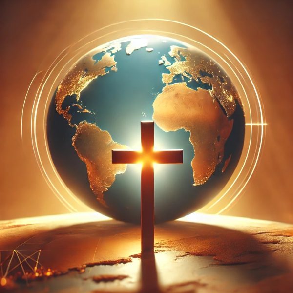 an image of a globe and a cross depicting ministry growth by SEO